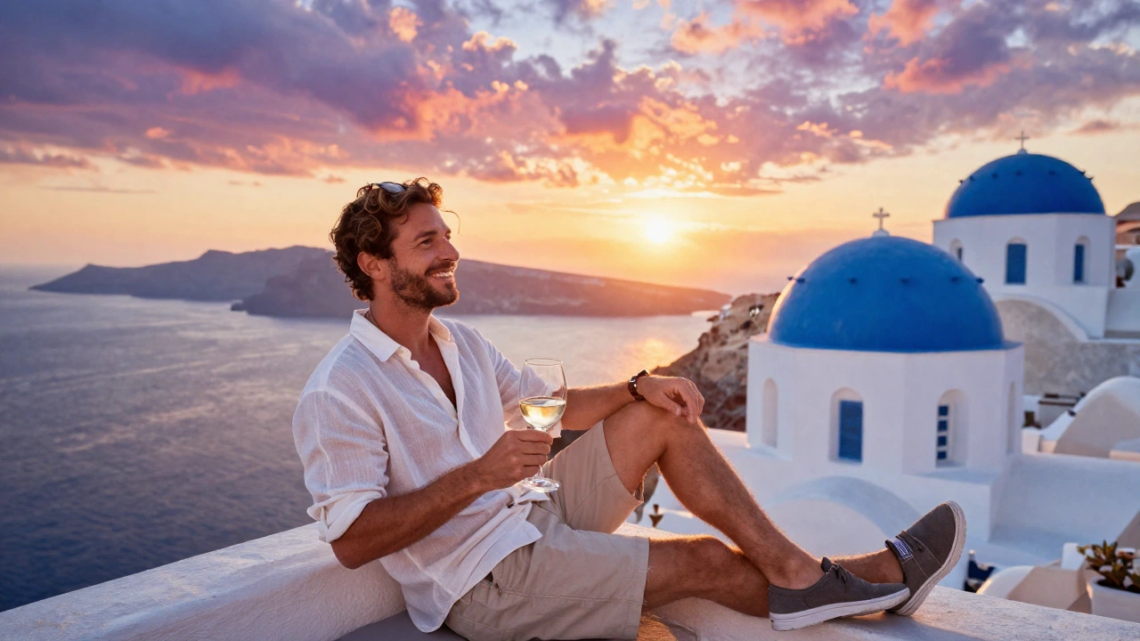 Traveler organizing Greece digital nomad visa requirements 2026 documents with contracts, insurance, and lease agreement