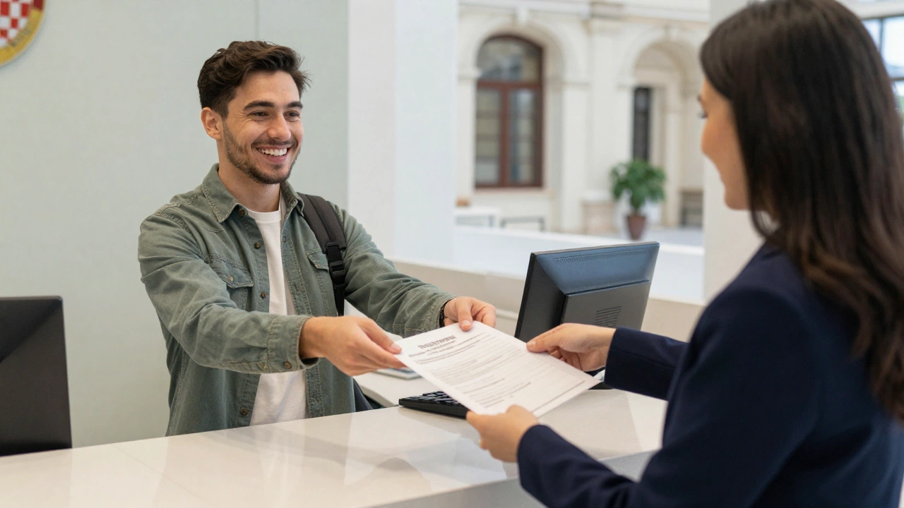 essential documents and health insurance card laid out for Croatia digital nomad visa how to apply eligibility