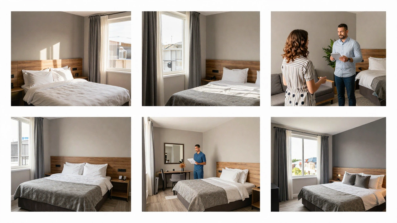 various accommodation types as proof of accommodation for tourist visa application like hotel room, home stay, and apartment